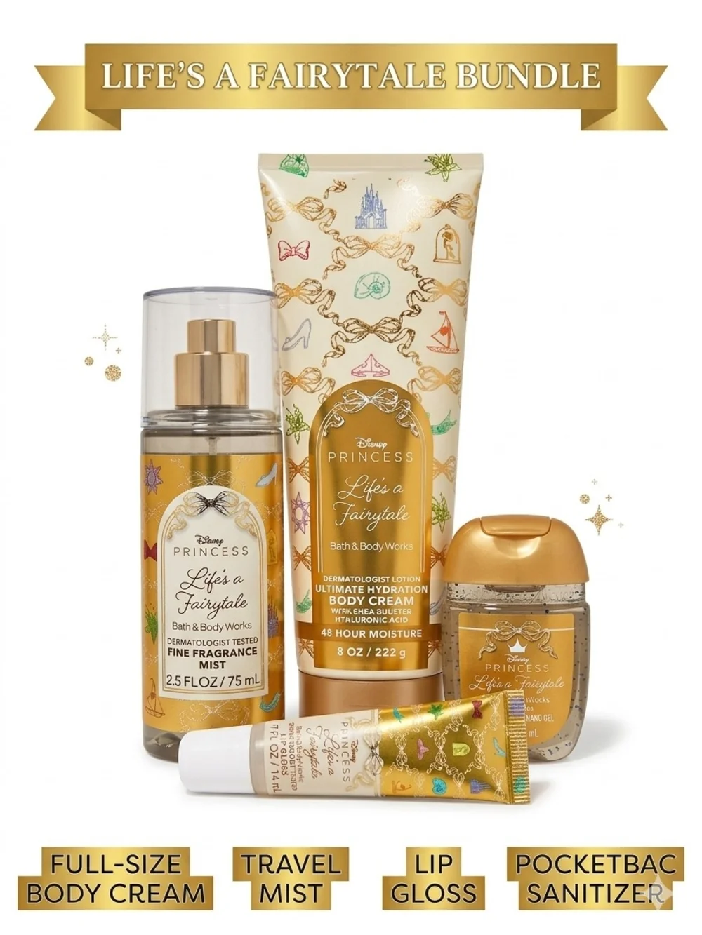 DISNEY Princess Life's a Fairytale Bath & Body Gift Set BATH & BODY WORKS collab